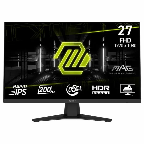 MONITOR GAMER 27 MSI MAG 274F FHD RAPID IPS 200HZ 0.5MS HDMI DP