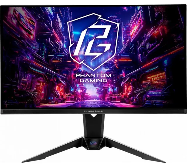 Monitor Gamer AsRock Phantom Gaming PGO27QFV 27" QHD QD-OLED 360Hz 0.03Ms FreeSync Premium Pro Antena WiFi Integrada