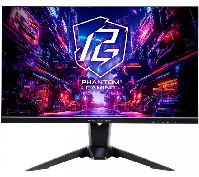 Monitor Gamer AsRock Phantom PG27QFT2A 27" QHD IPS 1440p 180Hz FreeSync Antena WiFi Integrada Base Regulable