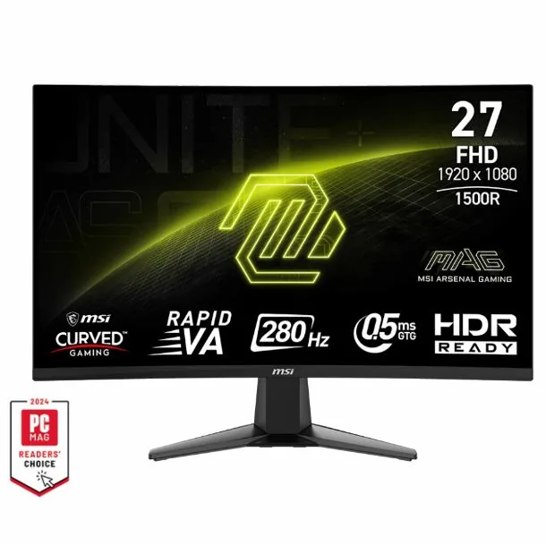 MONITOR GAMER CURVO 27 MSI MAG 276CXF RVA FHD 280HZ 0.05MS HDMI DP