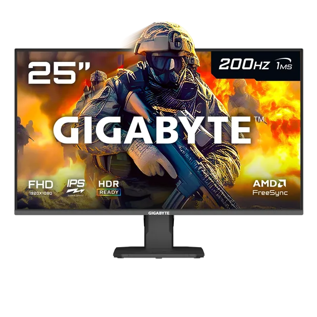 Monitor Gamer Gigabyte 25 200Hz 1ms IPS FHD GS25F2 SA