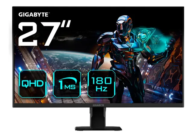 Monitor Gamer Gigabyte Gs27qa Lcd 27 Qhd 180hz 1ms Negro Negro