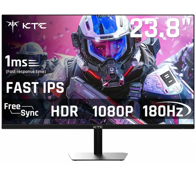 Monitor Gamer KTC 24GR680 24" FHD Fast IPS 180Hz 1ms FreeSync Premium G-SYNC Compatible