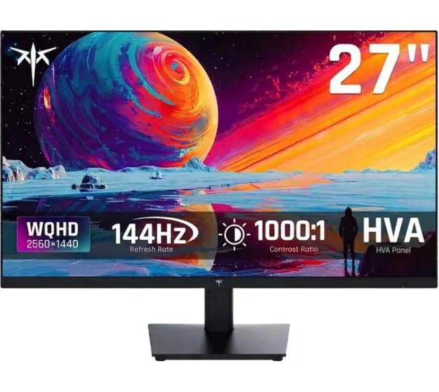 Monitor Gamer KTC 27DQ721 27" QHD 1440p HVA 144Hz FreeSync Premium G-SYNC
