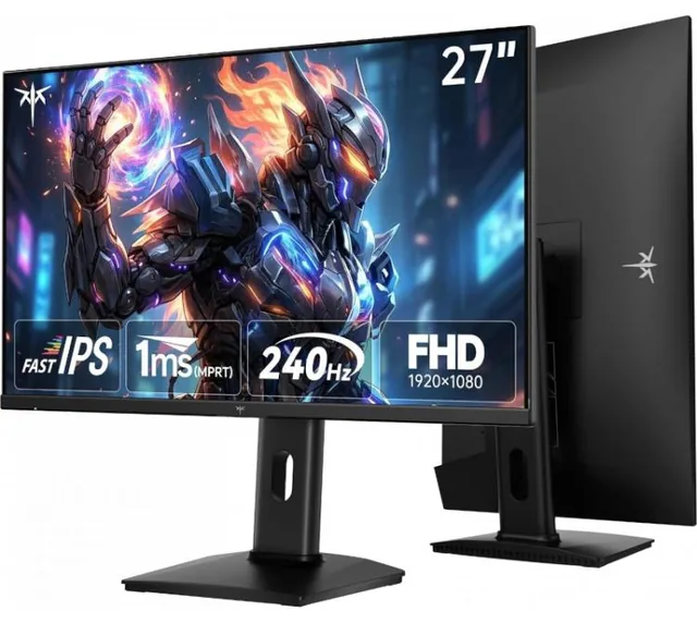 Monitor Gamer KTC 27GR670 27" FHD Fast IPS 240Hz FreeSync Premium G-SYNC
