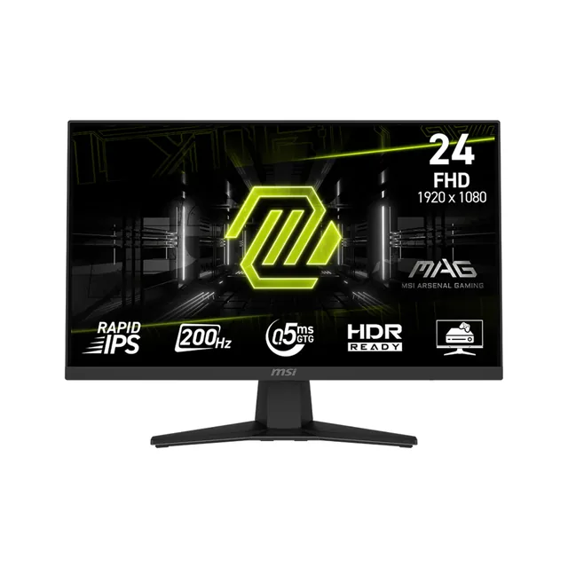 Monitor Gamer MSI 24" MAG 244F FHD Rapid IPS 200Hz 0.5ms Flat 1xHDMI + 1xDP (II) (7068)