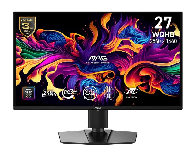 Monitor Gamer MSI 27 240Hz 0.03ms WQHD MAG 274QP QD-OLED X24
