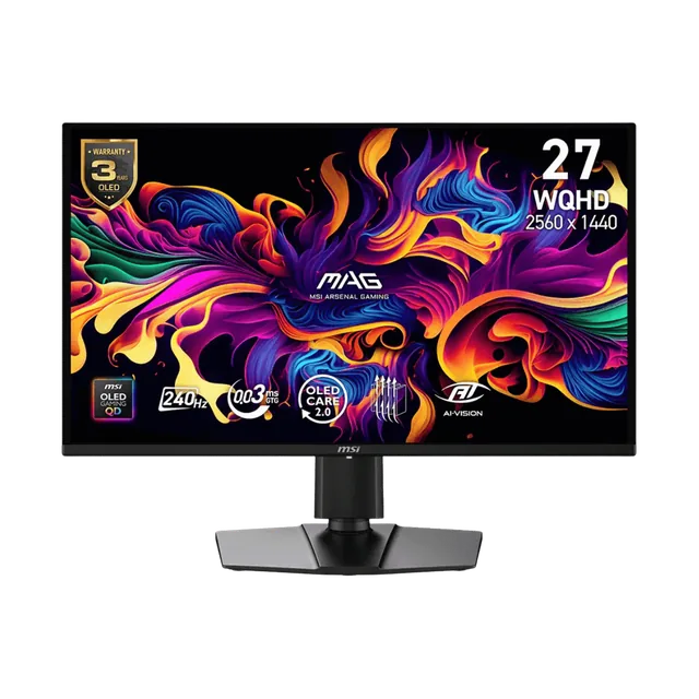 Monitor Gamer Msi 27" Mag 274qd Qhd Oled 240hz 0.03ms Flat 2xhdmi + 1xdp (ii)