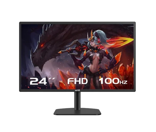 Monitor Gamer Raptor Hawk Eye 24 Slim FHD 100Hz 5Ms HDMI-VGA Negro (3415) (II)