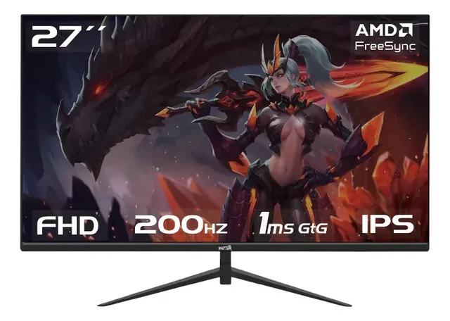 Monitor Gamer Raptor Hawk Eye 27 Pulgadas Ips Fhd 200hz 1ms Negro