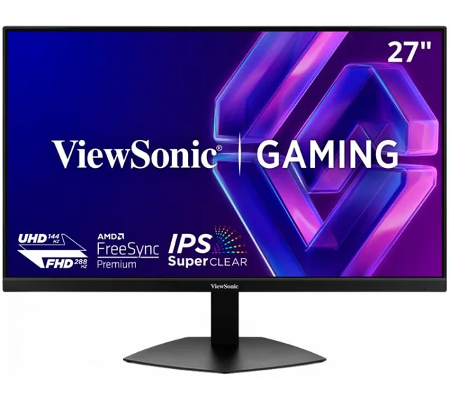 Monitor Gamer ViewSonic VX2730D-4K 27" 4K UHD IPS 144Hz Dual Mode FHD 288Hz 0.5ms FreeSync Premium G-SYNC