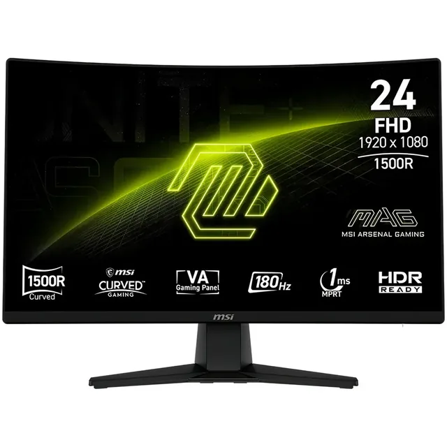 Monitor MSI Mag 242C 24" 180Hz Curvo