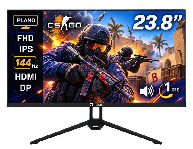 Monitor Teros Te-2417s Gaming 23,8" Plano Ips Fhd (1920x1080) 144hz 1ms Ficha Usa