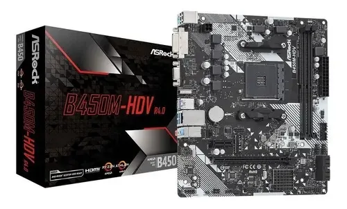Mother ASRock B450M-HDV R4 AM4 DDR4