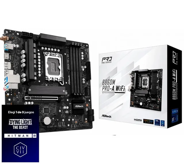 Mother ASRock B860M LGA1851 DDR5 WiFi
