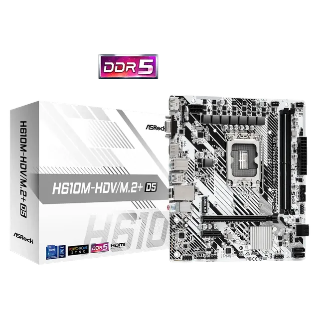 Mother ASRock H610M-HDV LGA1700 DDR5