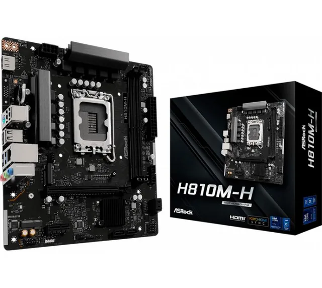 Mother ASRock H810M-H LGA1851 DDR5