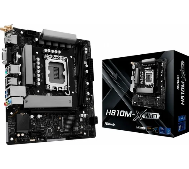 Mother ASRock H810M-X LGA1851 DDR5 WiFi