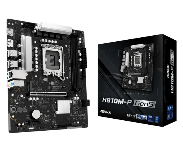 Mother ASRock H810M-P GEN5 INTEL LGA1851 DDR5