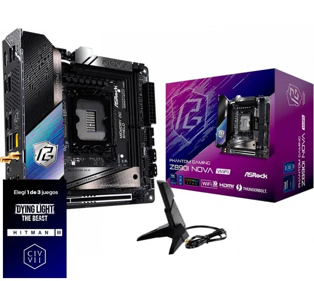 Mother ASRock Nova Z890I LGA1851 DDR5 WiFi