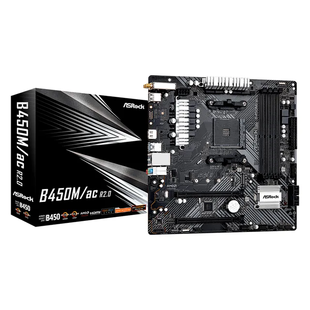 Mother ASRock B450M-AC R2 AM4 DDR4 WiFi