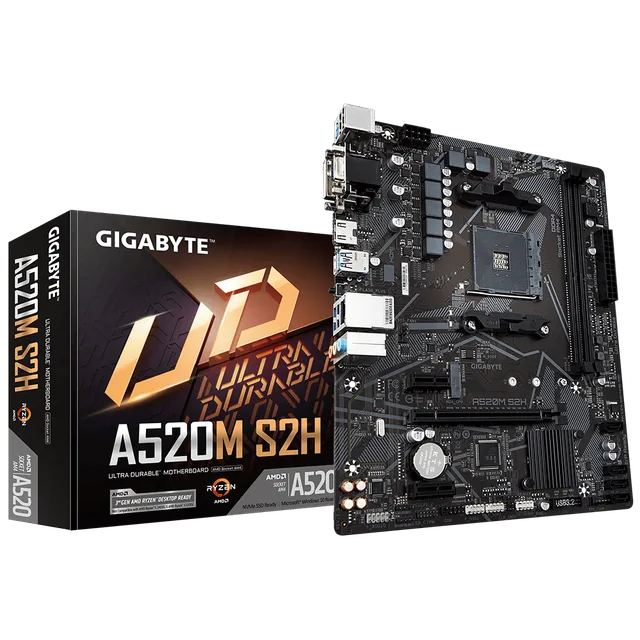 Mother Gigabyte A520M S2H AM4 DDR4