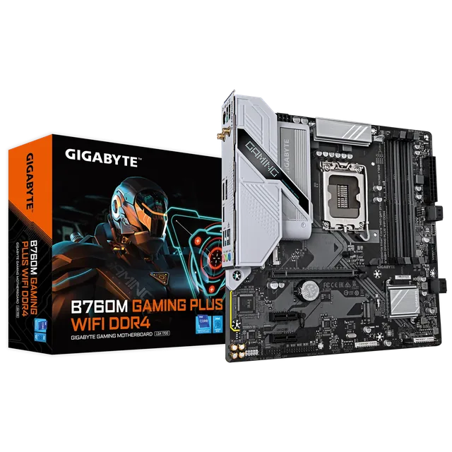 Mother Gigabyte Gaming Plus B760M LGA1700 DDR4 WiFi