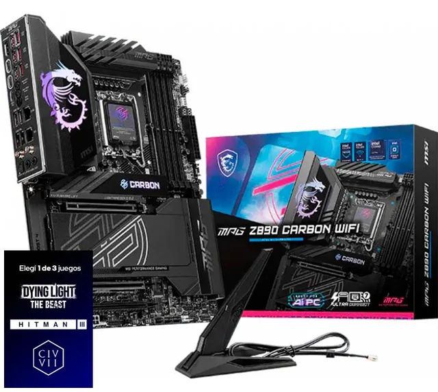 Mother MSI MPG Z890 CARBON LGA1851 DDR5 WiFi