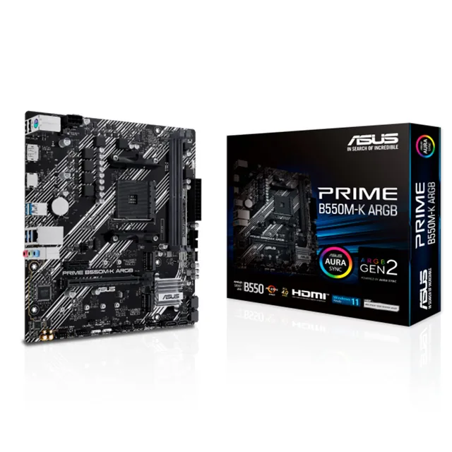 Mother ASUS Prime B550M-K ARGB ASUS AM4 DDR4