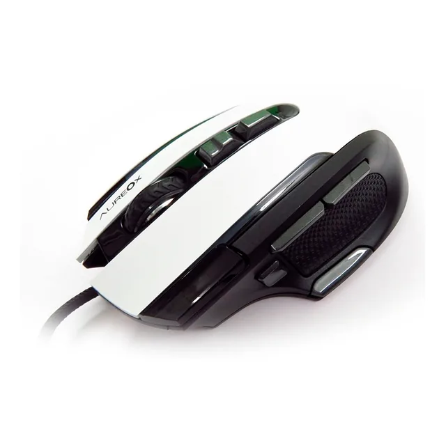 MOUSE AUREOX LASERSIGHT WHITE OPTICAL RGB GAMING