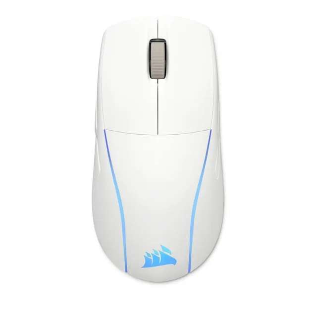 Mouse Corsair M75 SlipStream Wireless 2.4Ghz Bluetooth 1ms Ultra Lightweight White 26K 105Hs RGB