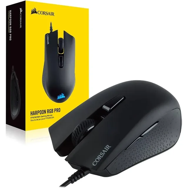 Mouse Gamer Corsair Harpoon RGB PRO FPS MOBA Black