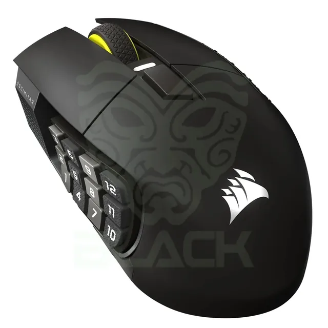 Mouse Gamer Corsair Mmo Scimitar Elite Wireless Se, Gris Metálico