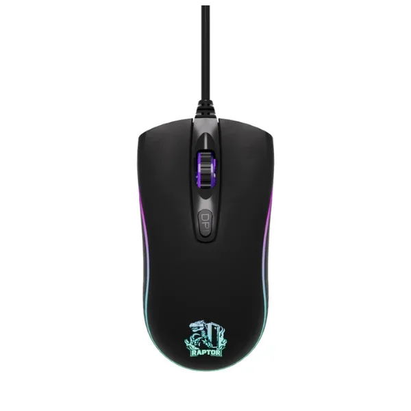 Mouse Gamer Raptor Storm Grip 4 Botones 3600DPI 7 Colores