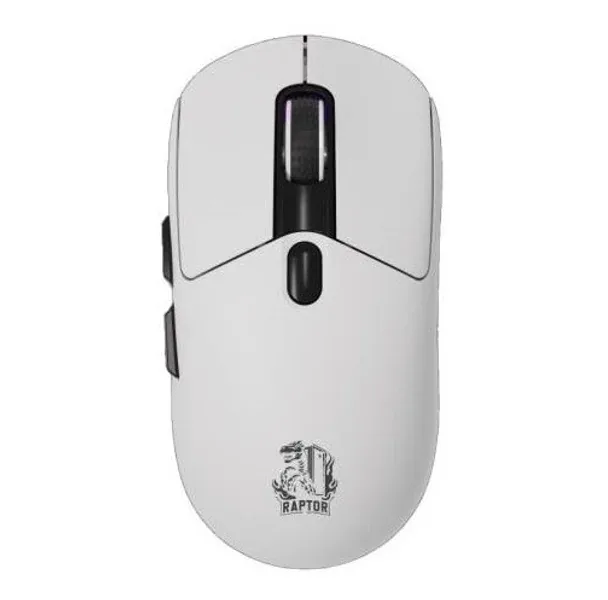 Mouse Gamer Raptor Storm Grip Wireless 24000 DPI RGB Pixart Sensor White