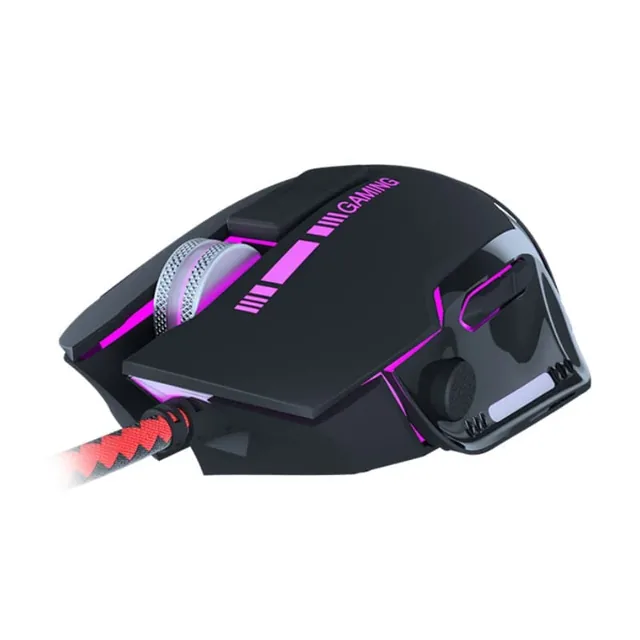 Mouse Gamer XTech Optico 3D Combative Iluminado USB 8 Botones