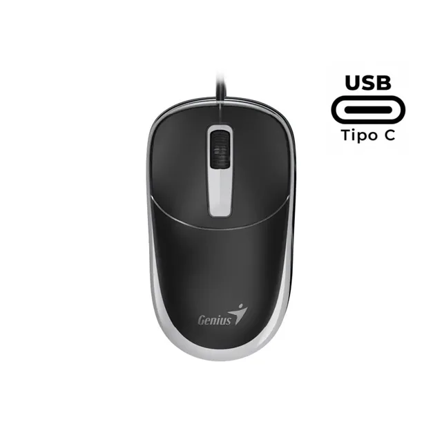 Mouse Genius DX-123,USB-C,BLK+GREY (2398)