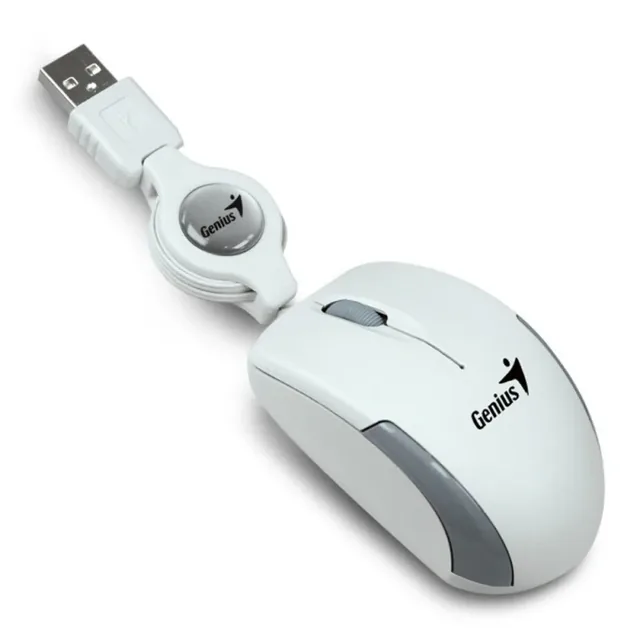 Mouse Genius Micro Traveler USB Blanco