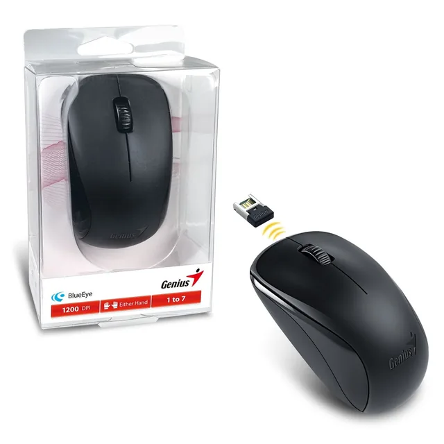 Mouse Genius NX-7000 Inalámbrico Negro