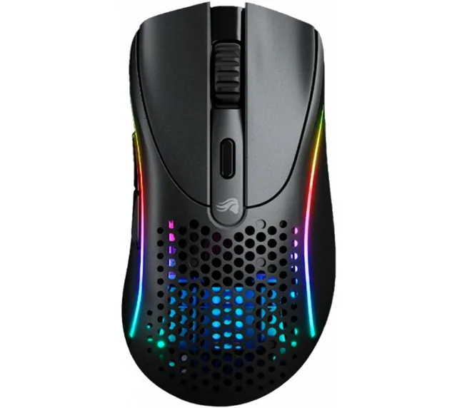 Mouse Glorious Model D 2 Wireless 2.4Ghz Bluetooth 5.2 Matte Black RGB 26K DPI 66gr 110Hs