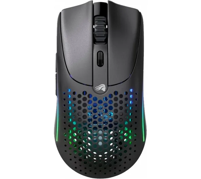 Mouse Glorious Model O 2 Wireless 2.4Ghz Bluetooth 5.2 Matte Black 26K DPI RGB 68gr 110Hs