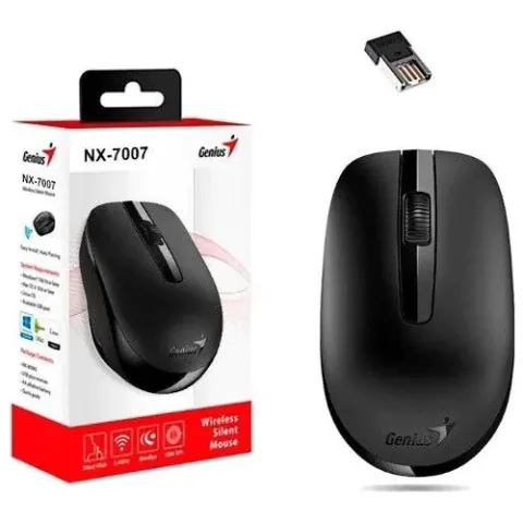 Mouse Inalámbrico GENIUS RS2 NX-7007 BLACK