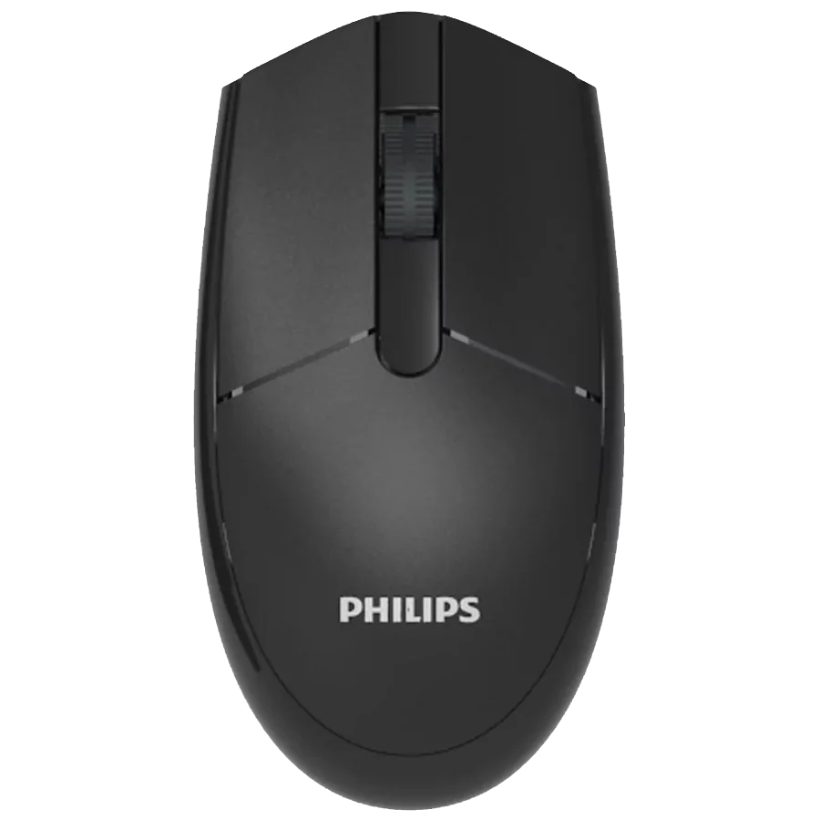 Mouse Inalámbrico Philips SPK7337 3000 Series 1200 DPI 2.4GHz USB Negro