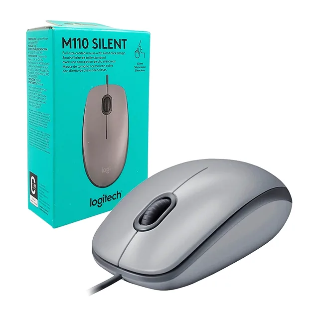 MOUSE LOGITECH M110 SILENT GRIS
