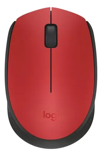 MOUSE LOGITECH M170 INALAMBRICO NEGRO/ROJO