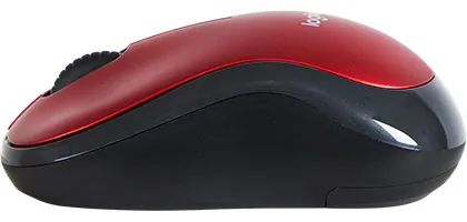 MOUSE LOGITECH M185 INALAMBRICO ROJO/NEGRO