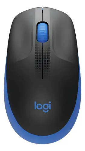 MOUSE LOGITECH M190 INALAMBRICO NEGRO/AZUL