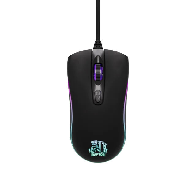 MOUSE RAPTOR STORM GRIP 4 BOTONES 3600DPI 7 COLORES
