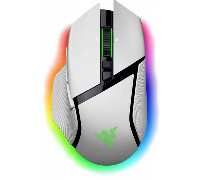Mouse Razer Basilisk V3 PRO HyperSpeed Ergonomic Wireless 2.4Ghz White 35K DPI RGB 140hs