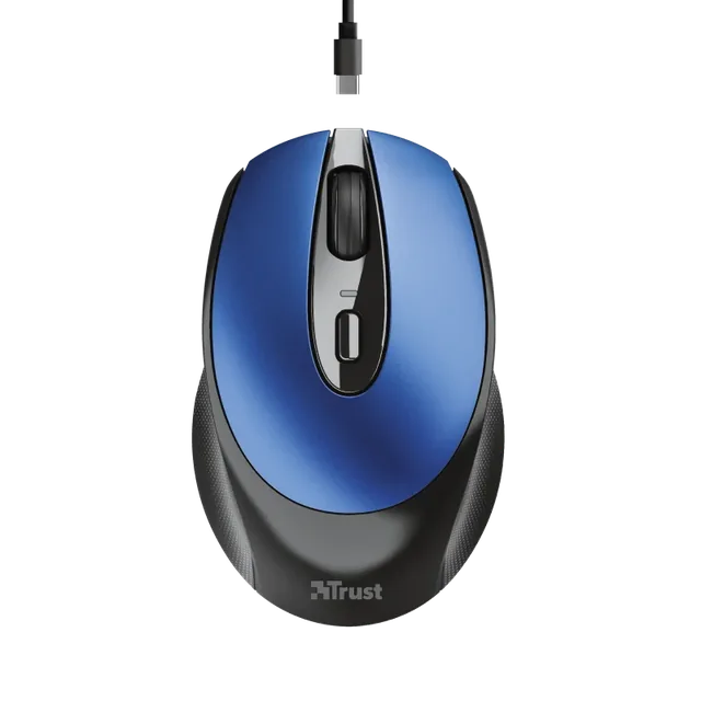 Mouse Trust Zaya Wireless Recargable Azul